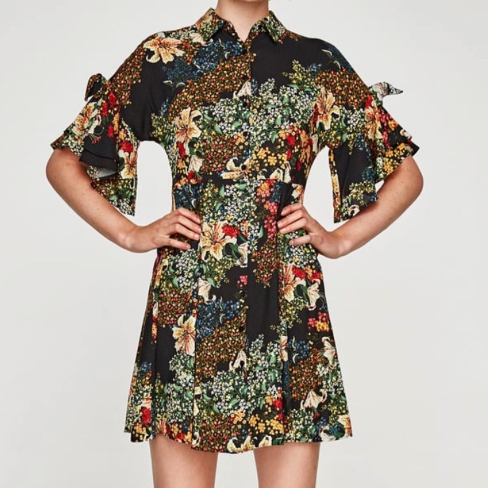 Zara floral dress
